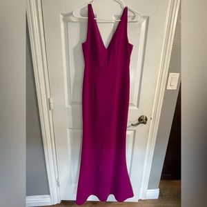 Fuchsia evening dress